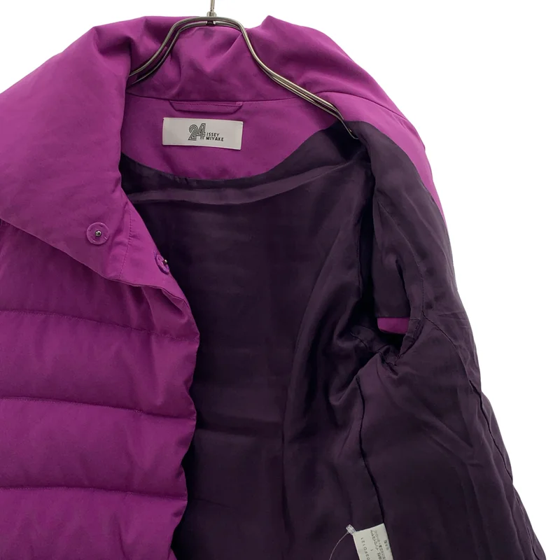 ISSEY MIYAKE / イッセイミヤケ | 2010AW | 24 / ビッグカラー 半袖 ショートダウンジャケット | 1 | レディース