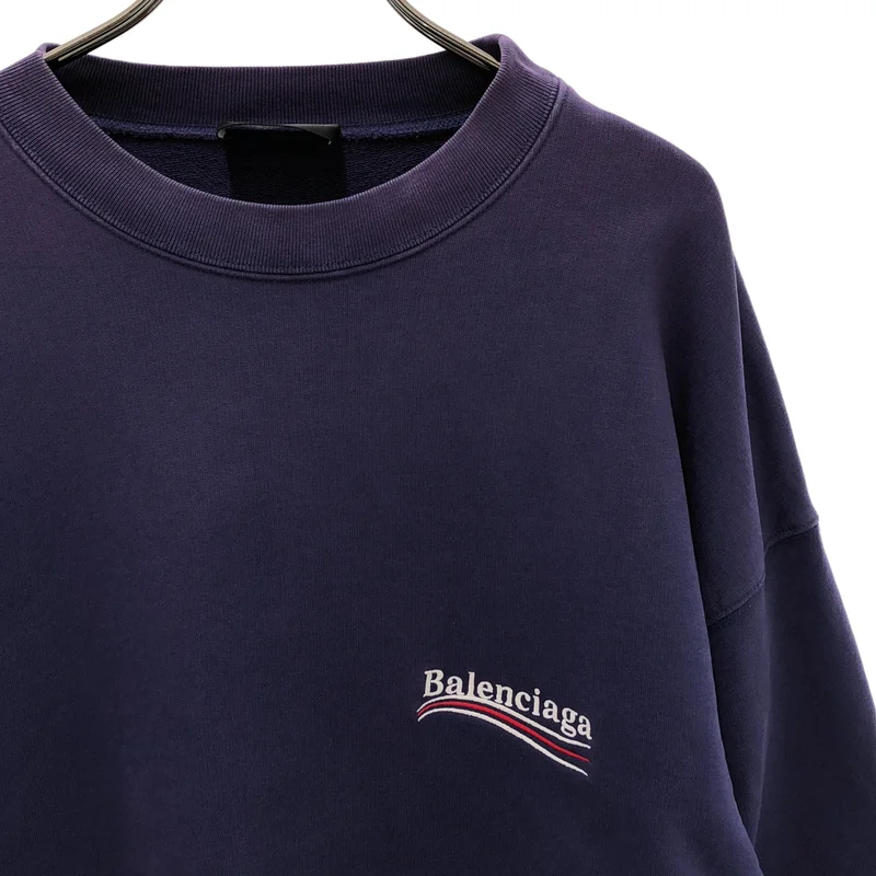 BALENCIAGA / バレンシアガ | キャンペーンロゴ 刺しゅう スウェット トレーナー | S | メンズ