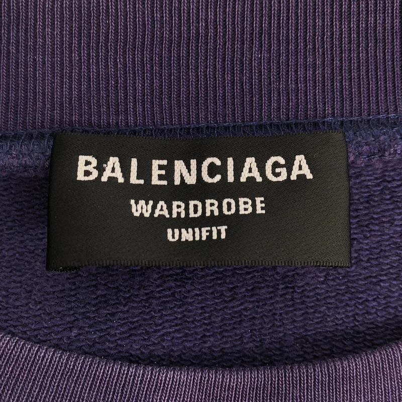 BALENCIAGA / バレンシアガ | キャンペーンロゴ 刺しゅう スウェット トレーナー | S | メンズ