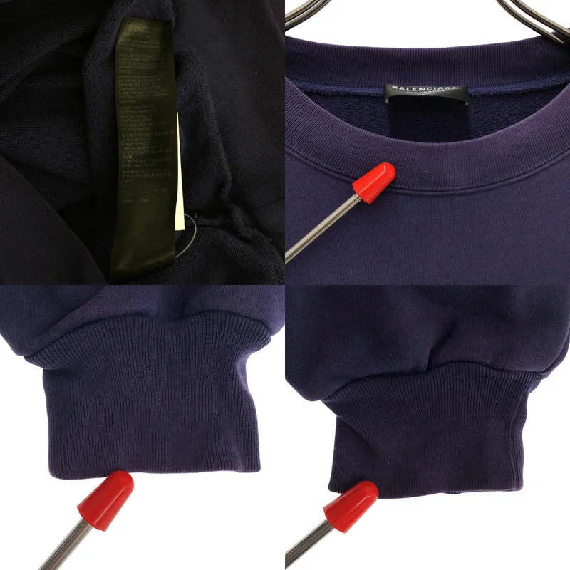 BALENCIAGA / バレンシアガ | キャンペーンロゴ 刺しゅう スウェット トレーナー | S | メンズ