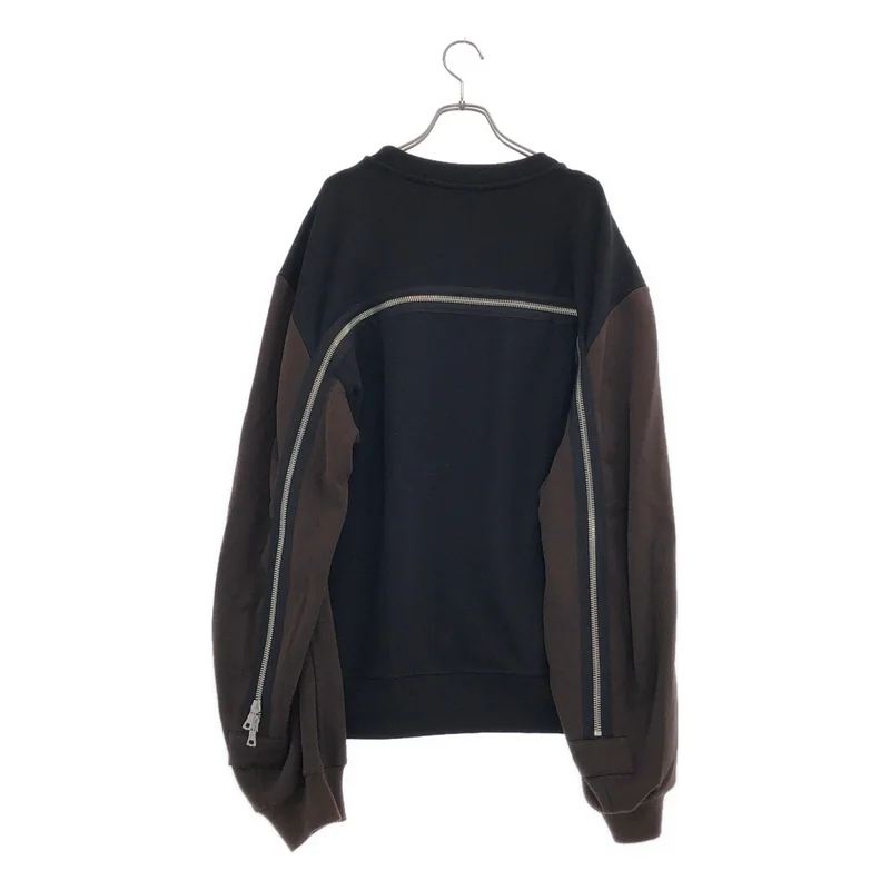 DRIES VAN NOTEN / ドリスヴァンノッテン | 2024AW | バックジップ クルーネック スウェット | M | メンズ