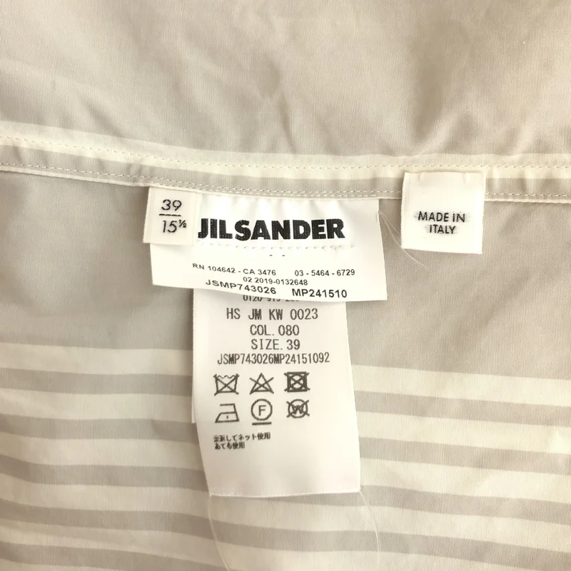 JIL SANDER / ジルサンダー | 2019AW | コットン マルチストライプ オーバーシャツ | 39 | メンズ
