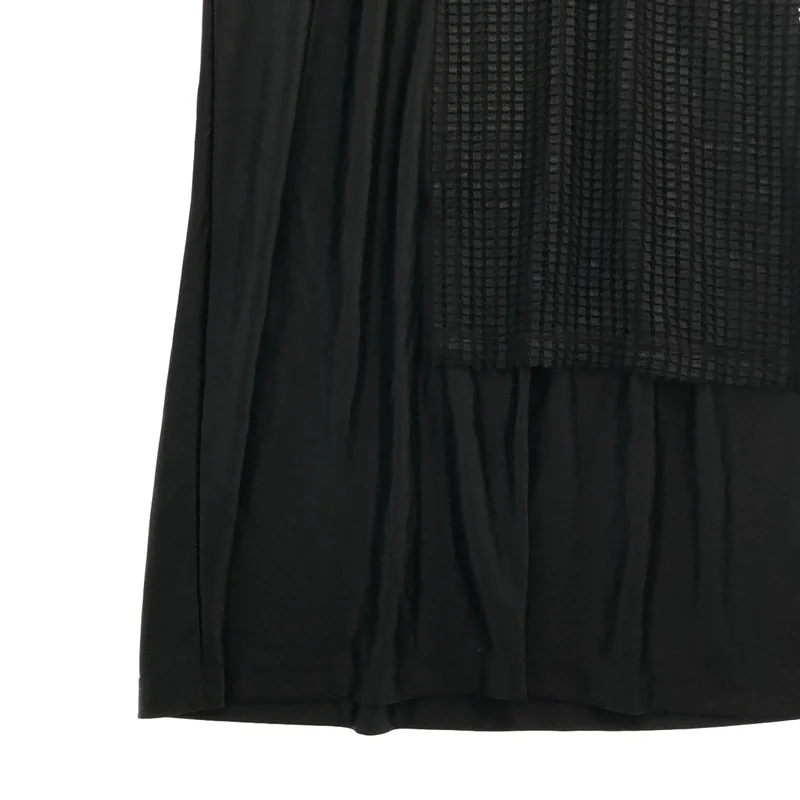 COMME des GARCONS HOMME PLUS / コムデギャルソンオムプリュス | 2019AW | ポリエステル 変形 アシンメトリー ドッキング ロングカットソー | L | メンズ