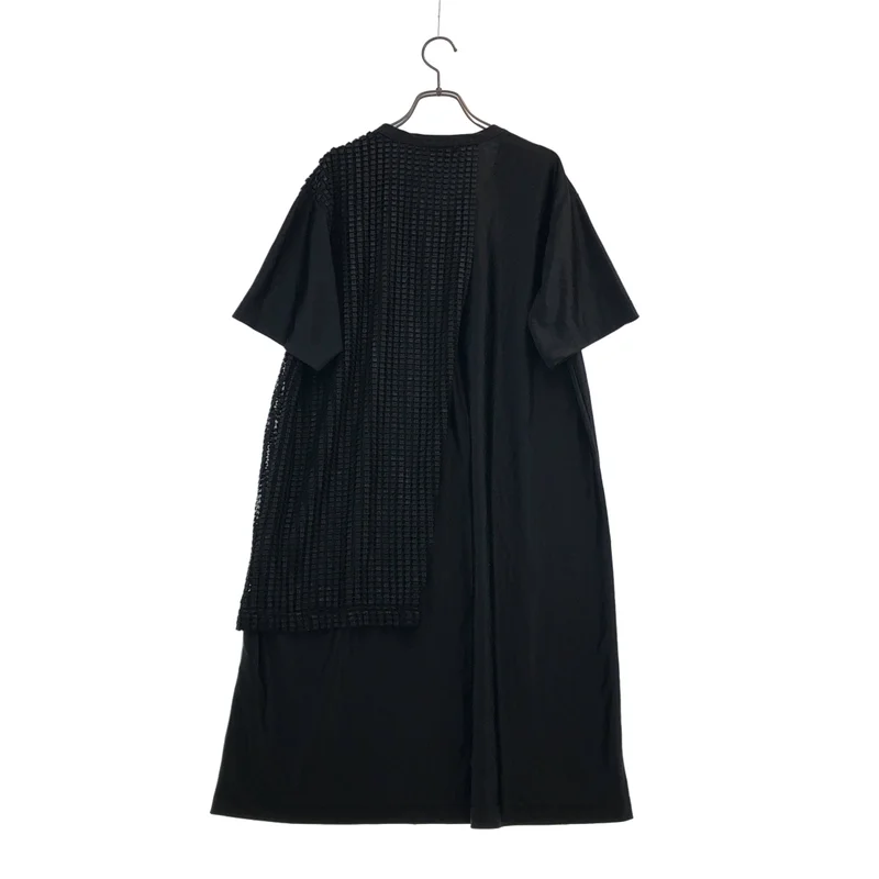 COMME des GARCONS HOMME PLUS / コムデギャルソンオムプリュス | 2019AW | ポリエステル 変形 アシンメトリー ドッキング ロングカットソー | L | メンズ