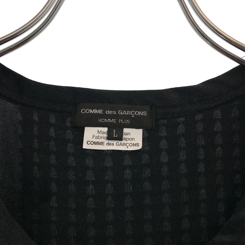 COMME des GARCONS HOMME PLUS / コムデギャルソンオムプリュス | 2019AW | ポリエステル 変形 アシンメトリー ドッキング ロングカットソー | L | メンズ
