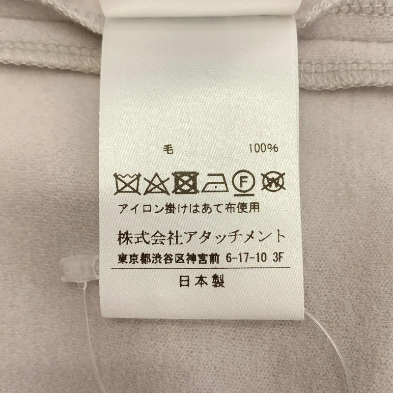 ATTACHMENT / アタッチメント | ハードメルトンスムース クルーネックドルマンL/Sカットソー | 1 | メンズ