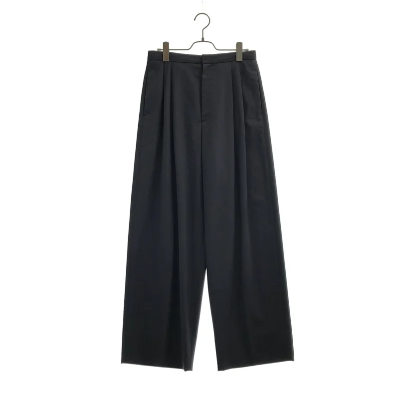 ATON / エイトン | 2025SS | WOOL TROPICAL WIDE EASY PANTS / ウールトロピカル ワイドイージーパンツ | 2 | レディース