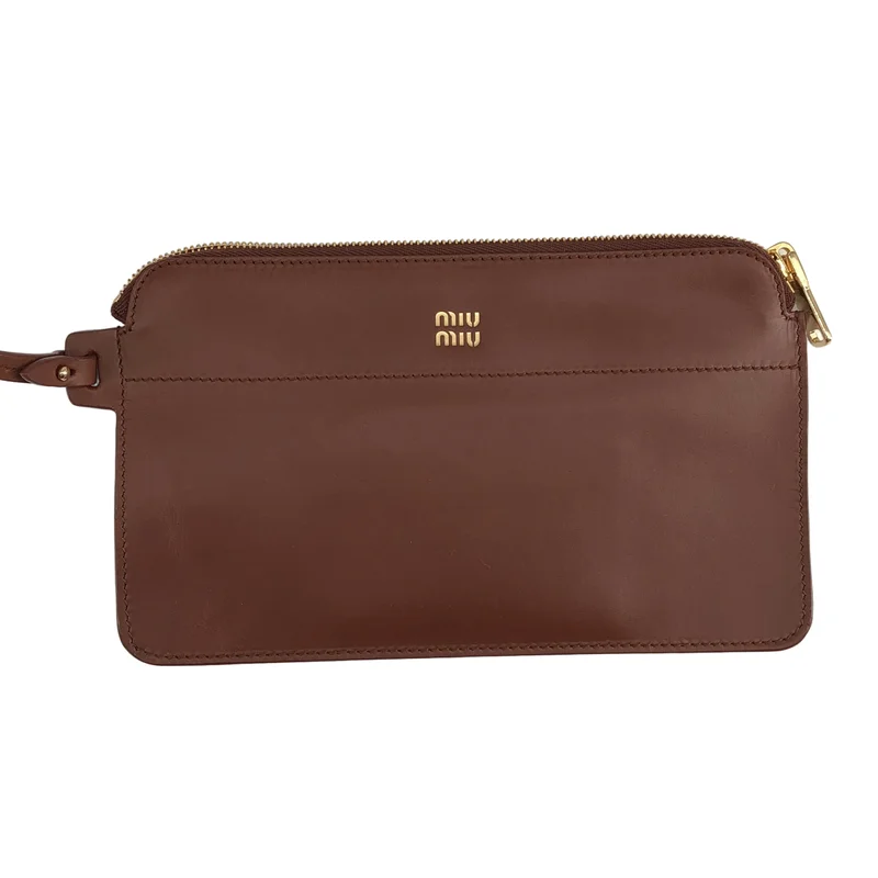 miu miu / ミュウミュウ | ボウ ウィーブ レザー ハンドバッグ |