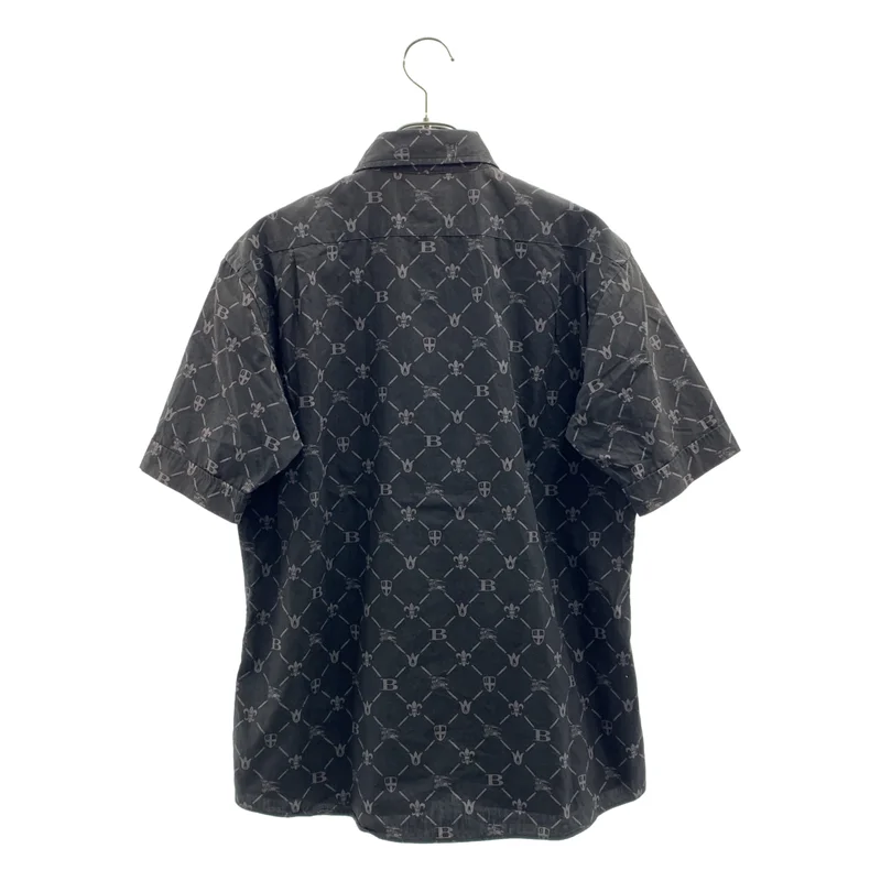 BURBERRY BLACK LABEL / バーバリーブラックレーベル | 総柄 ロゴボタン シャツ | 2 | メンズ