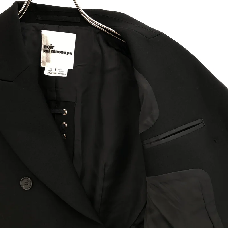 noir kei ninomiya / ノワールケイニノミヤ | 2023AW | レースアップ 変形 ダブルブレスト テーラードジャケット | S | レディース