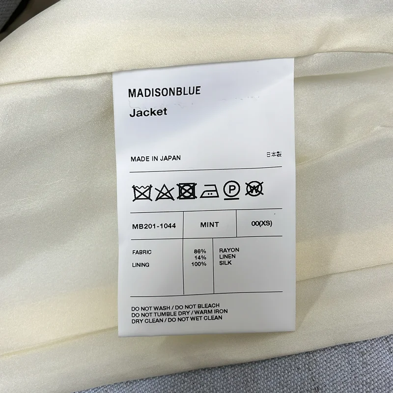 MADISON BLUE / マディソンブルー | リネン混 ピークドラペル テーラードジャケット | XS | レディース