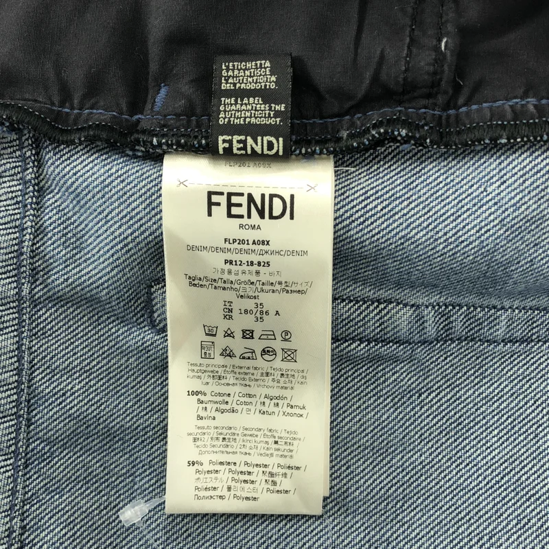 FENDI / フェンディ | ズッカ ダメージ デニムパンツ | 35 | メンズ