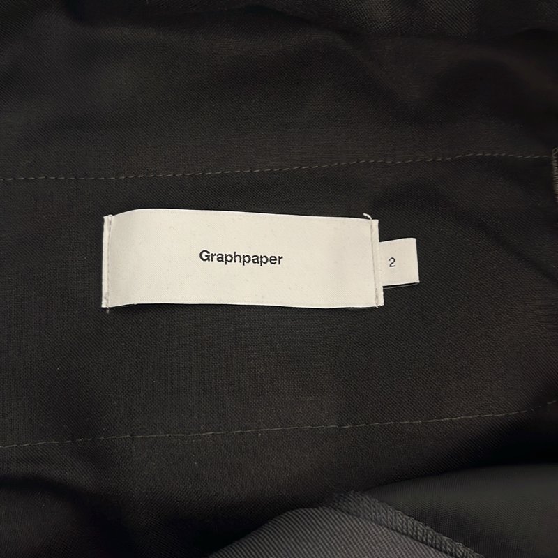 Graphpaper / グラフペーパー | 2024AW | Scale Off Wool Wide Chef Pants / スケールオフウール ワイドシェフパンツ | 2 | メンズ