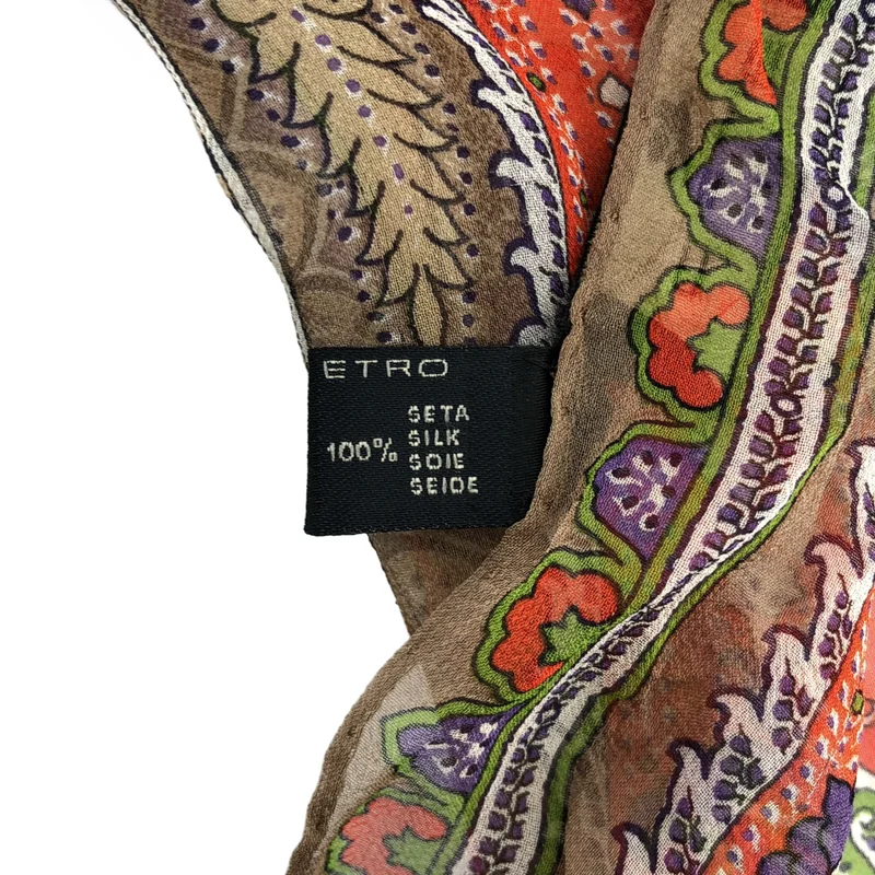 ETRO / エトロ | シルク ペイズリー ストール |