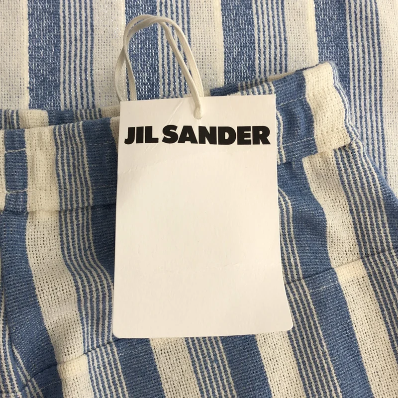 JIL SANDER / ジルサンダー | コットン マルチストライプ リラックスパンツ | 34 | レディース