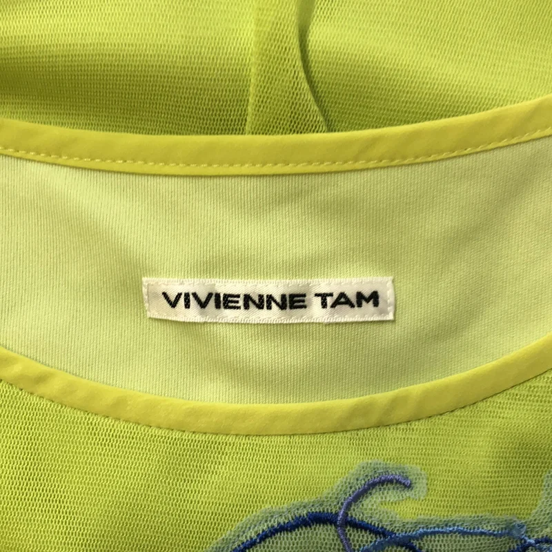 VIVIENNE TAM / ヴィヴィアンタム | フラワー刺しゅう メッシュタンクトップ | 0 | レディース