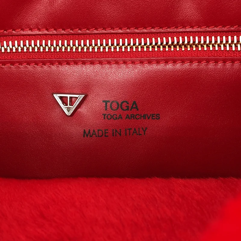 TOGA / トーガ | レザーハンドル 2WAY ファーショルダーバッグ |