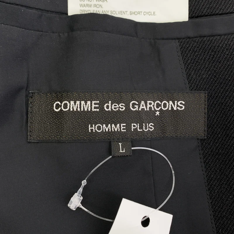 COMME des GARCONS HOMME PLUS / コムデギャルソンオムプリュス | 2022AW | ノマド ウール リネン ノーカラー ロングジャケット | L | メンズ