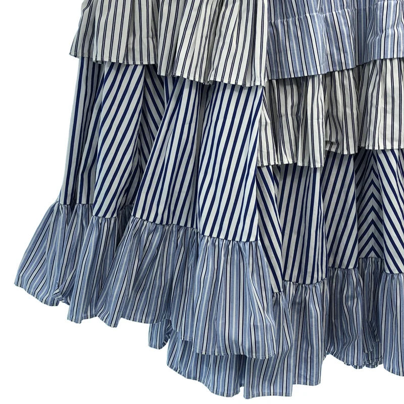 COMME des GARCONS COMME des GARCONS / コムコム | 2026SS | ストライプ ティアード スカート RQ-S010 | S | レディース