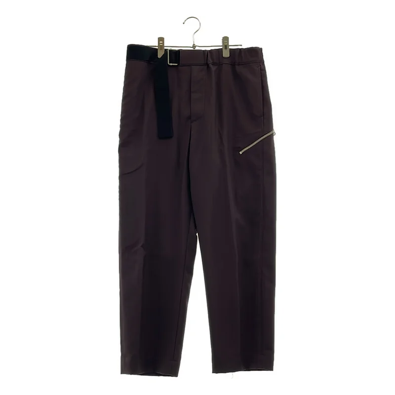 OAMC / オーエーエムシー | Regs Pant ウール ジップ ベルテッド パンツ | S | ブラウン系 | メンズ OAMC | Regs Pant Wool Zip Belted Pants | S | Men's – KLD