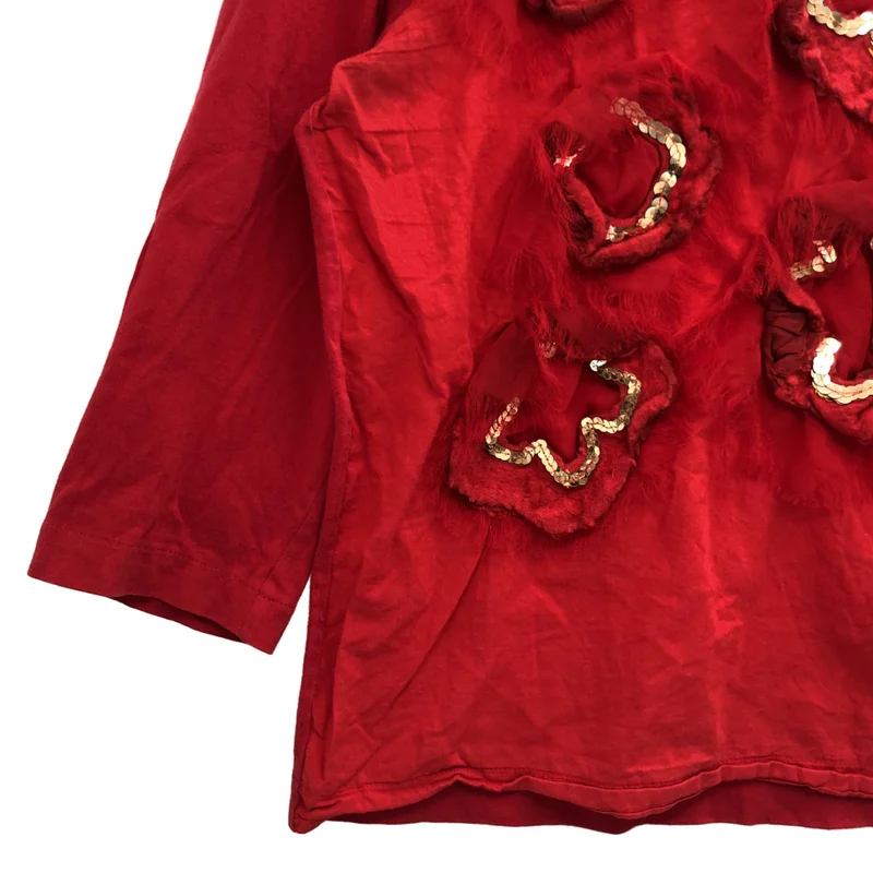 tricot COMME des GARCONS / トリココムデギャルソン | 2013AW | スパンコール パッチ 七部袖 カットソー |