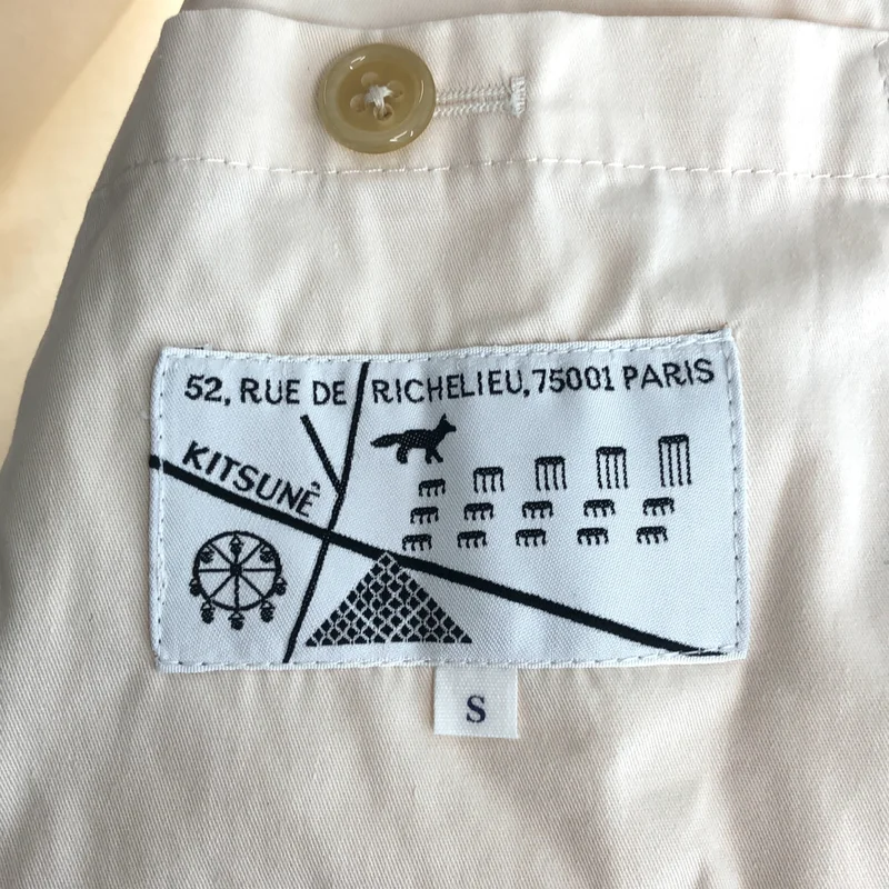 MAISON KITSUNE / メゾンキツネ | コットン チンストラップ オーバーコート | S | メンズ