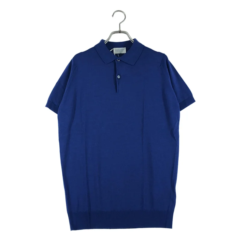 JOHN SMEDLEY / ジョンスメドレー | メリノウール 半袖 ニットポロシャツ | S | メンズ