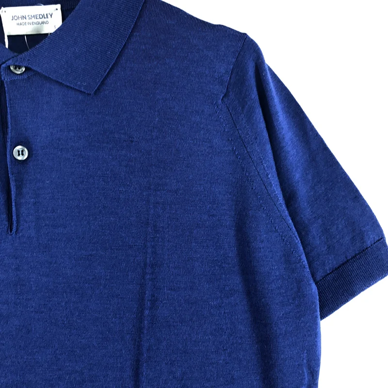 JOHN SMEDLEY / ジョンスメドレー | メリノウール 半袖 ニットポロシャツ | S | メンズ