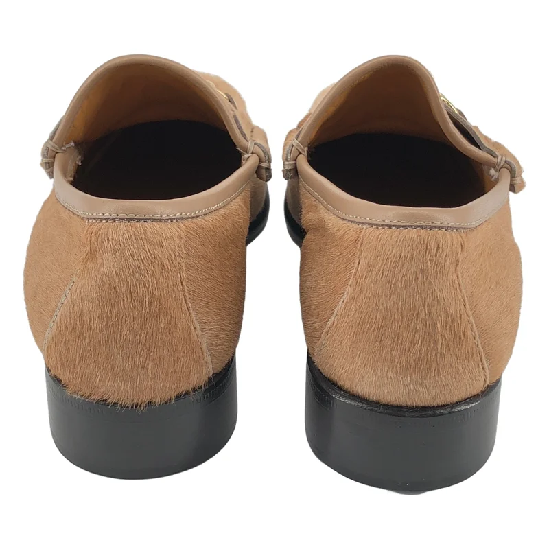 GUCCI / グッチ | ハラコ ホースビット ローファー | 35 1/2 | レディース