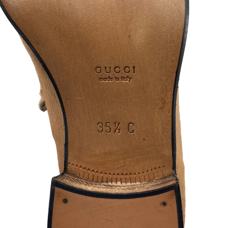 GUCCI / グッチ | ハラコ ホースビット ローファー | 35 1/2 | レディース