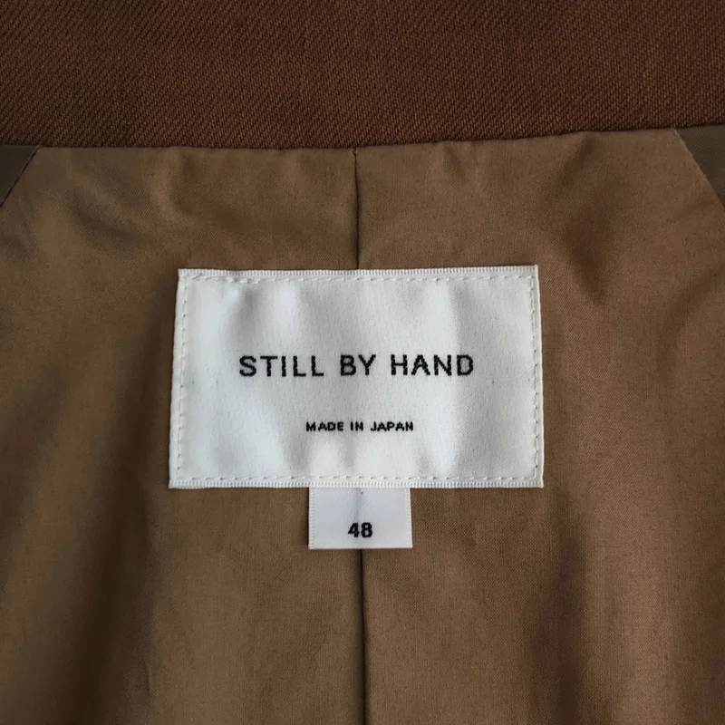STILL BY HAND / スティルバイハンド | リネン ウール ステンカラー ハーフコート | 48 | メンズ