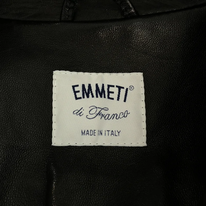 EMMETI / エンメティ | シープレザー ダブルライダースジャケット | 50 | メンズ