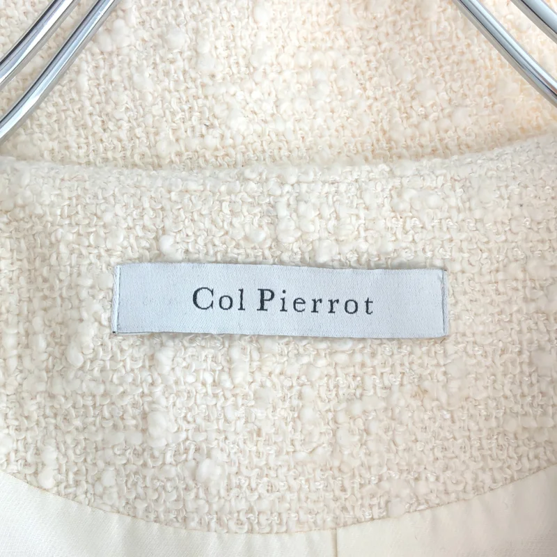 Col Pierrot / コルピエロ | 2024AW | ツイード ノーカラージャケット | 38 | レディース