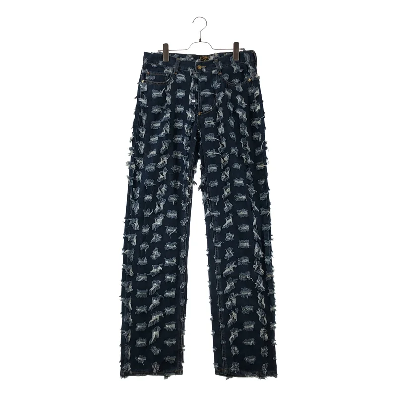 Vivienne Westwood ANGLOMANIA / ヴィヴィアンウエストウッドアングロマニア | 1990s | カット＆スラッシュ ストレートデニムパンツ | 32 | メンズ