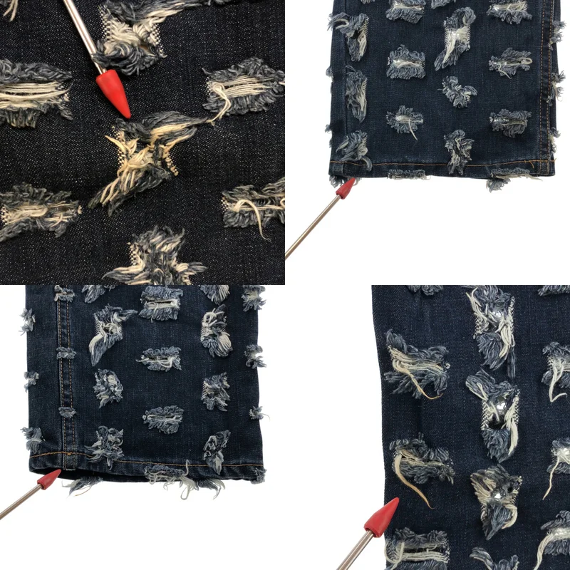 Vivienne Westwood ANGLOMANIA / ヴィヴィアンウエストウッドアングロマニア | 1990s | カット＆スラッシュ ストレートデニムパンツ | 32 | メンズ