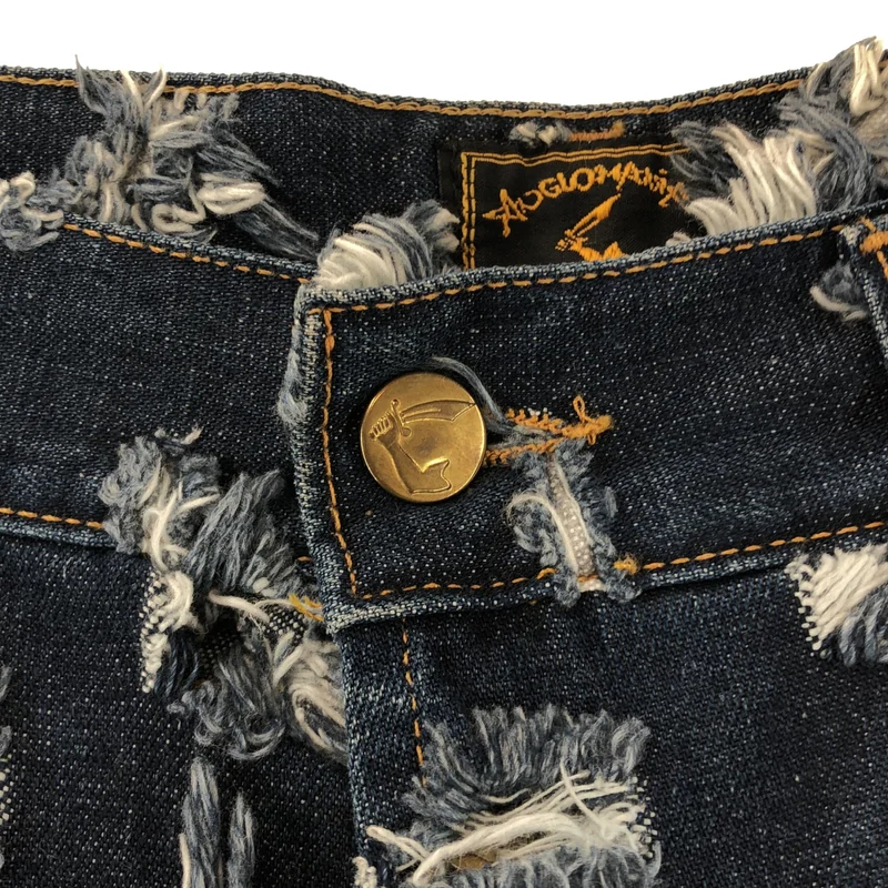 Vivienne Westwood ANGLOMANIA / ヴィヴィアンウエストウッドアングロマニア | 1990s | カット＆スラッシュ ストレートデニムパンツ | 32 | メンズ