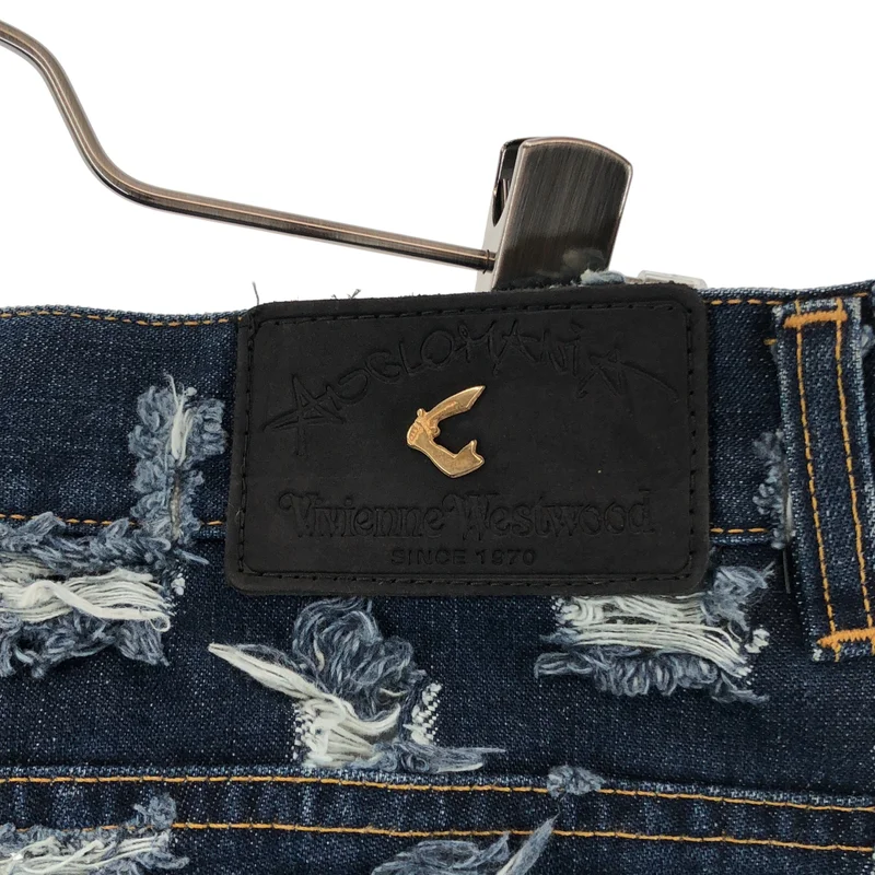 Vivienne Westwood ANGLOMANIA / ヴィヴィアンウエストウッドアングロマニア | 1990s | カット＆スラッシュ ストレートデニムパンツ | 32 | メンズ
