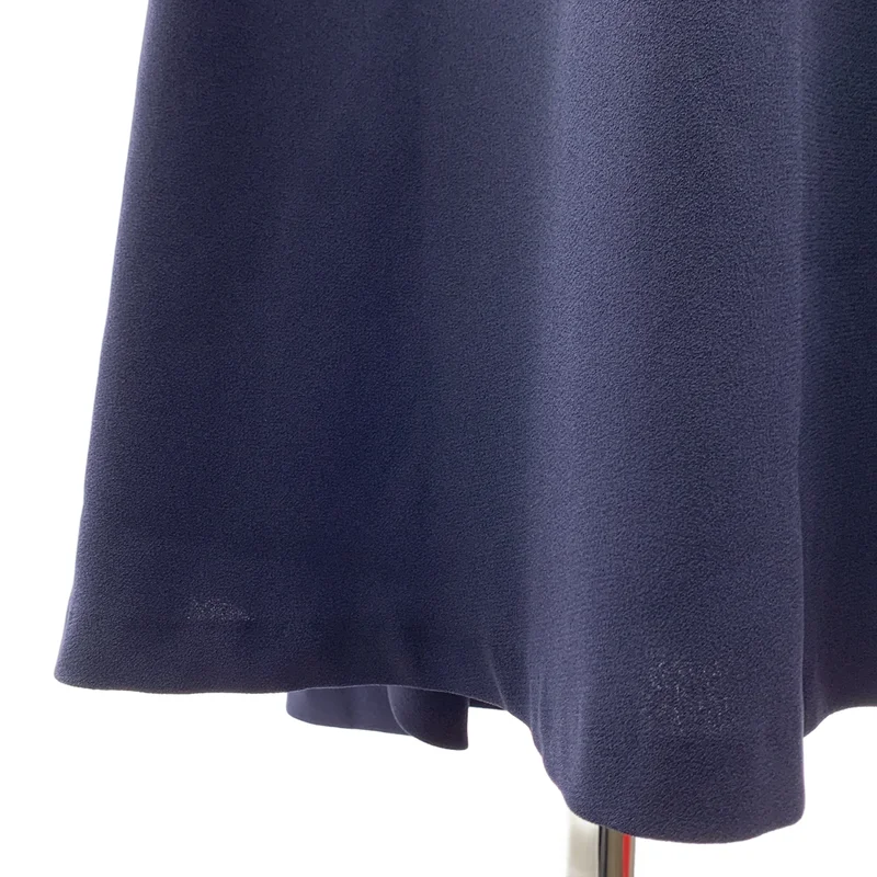 Mame Kurogouchi / マメクロゴウチ | 2024SS | Back Satin Crepe Georgette Embroidered Collar Flared Dress コード刺しゅう ワンピース | 1 | レディース