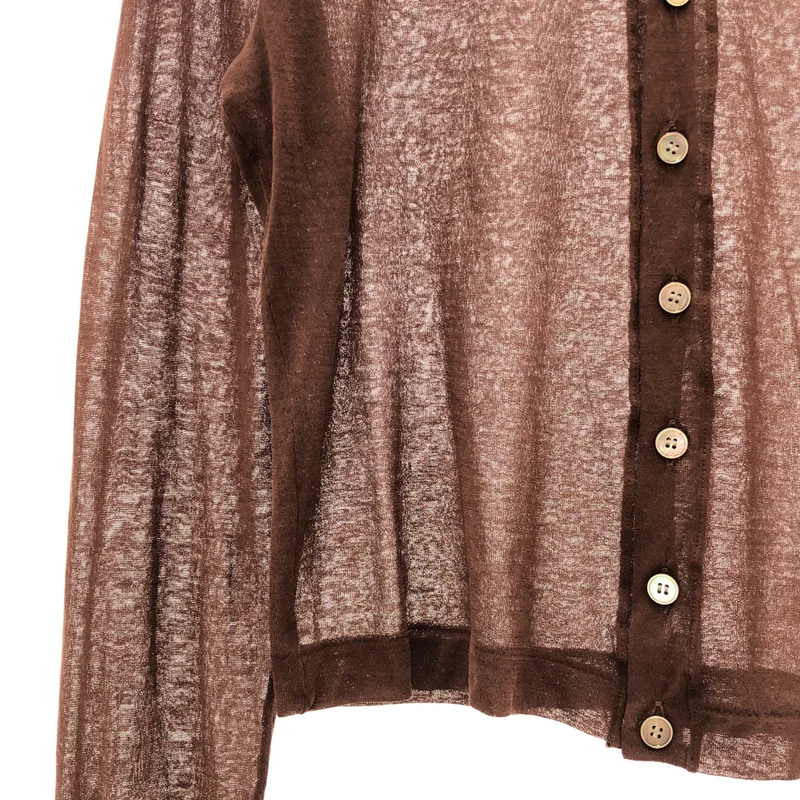 AURALEE / オーラリー | 2023SS | HARD TWIST COTTON GAUZE CARDIGAN カーディガン | 1 | レディース
