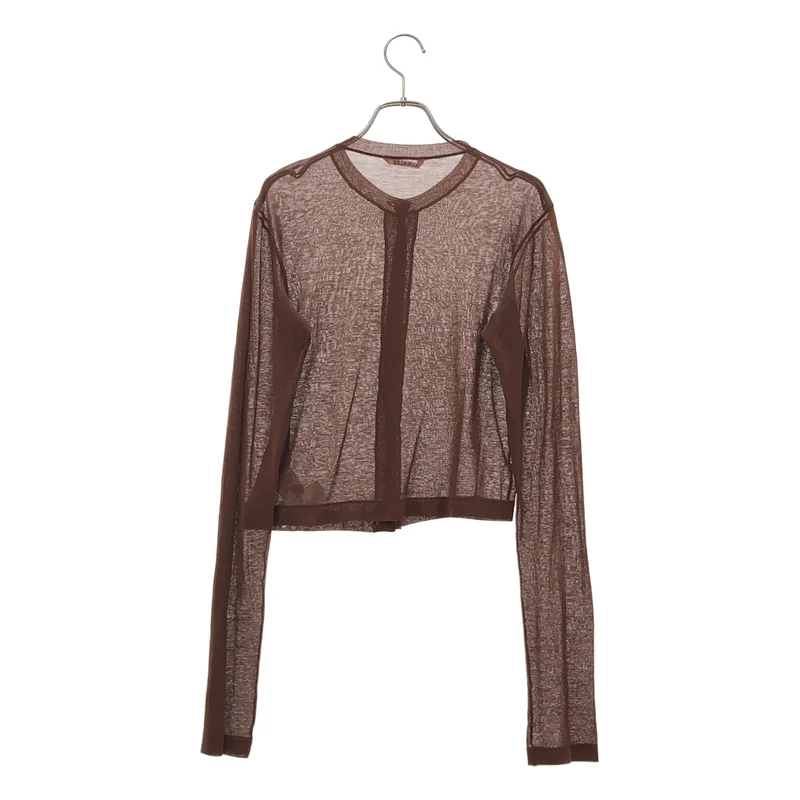 AURALEE / オーラリー | 2023SS | HARD TWIST COTTON GAUZE CARDIGAN カーディガン | 1 | レディース