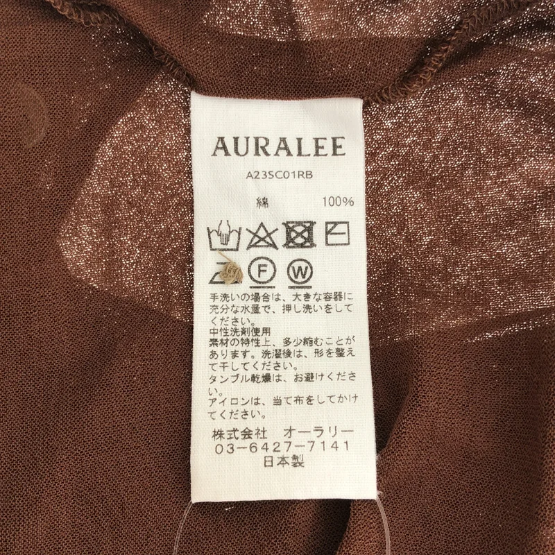 AURALEE / オーラリー | 2023SS | HARD TWIST COTTON GAUZE CARDIGAN カーディガン | 1 | レディース