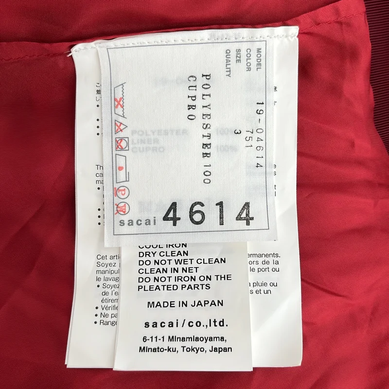 sacai / サカイ | チェック切替 プリーツ ラップスカート | 3 | レディース
