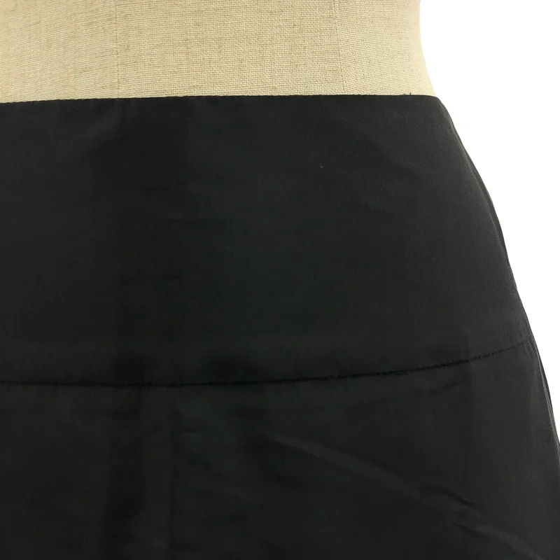 BALMAIN / バルマン | アセテート シルク バックジップ ボリューム スカート | 38 | レディース