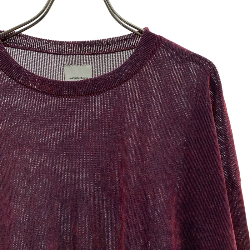 Sasquatchfabrix. / サスクワッチファブリックス | MESH VELOUR L/S SMOCK カットソー | L | メンズ