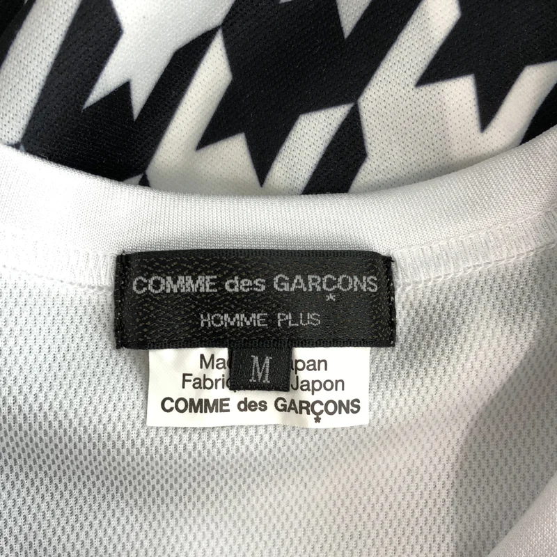 COMME des GARCONS HOMME PLUS / コムデギャルソンオムプリュス | 2021AW | 千鳥柄 プリント レイヤード カットソー | M | メンズ