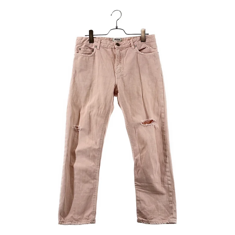 Acne Studios / アクネストゥディオズ | POP PINK TRASH ダメージ加工 デニムパンツ | 34 | レディース