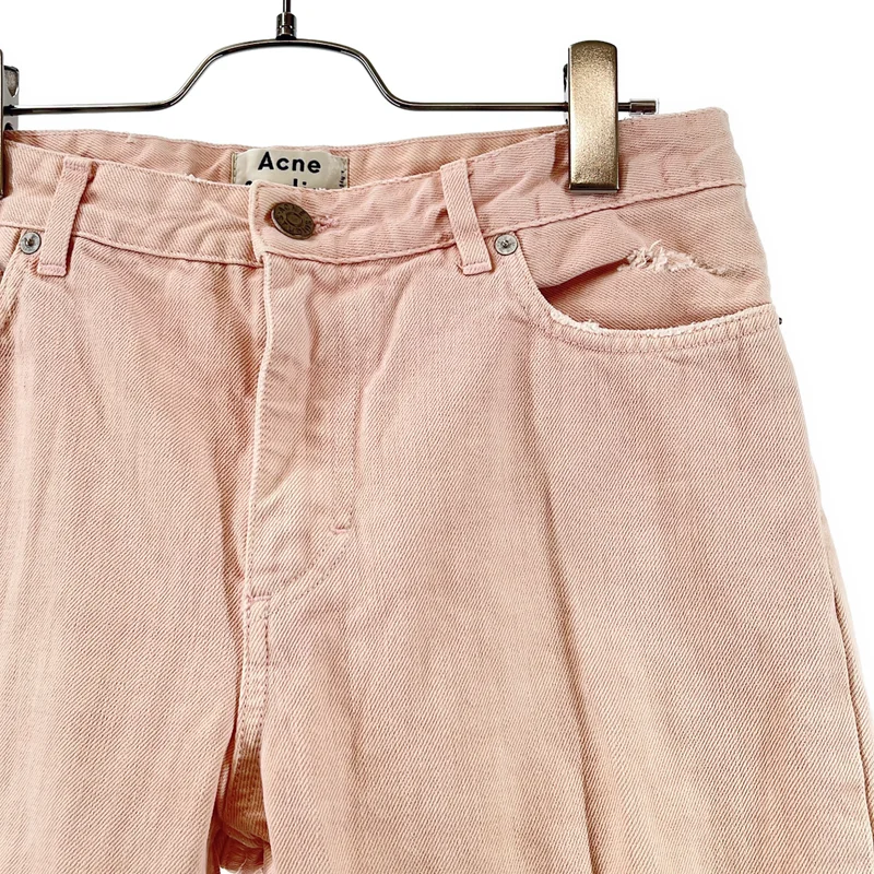 Acne Studios / アクネストゥディオズ | POP PINK TRASH ダメージ加工 デニムパンツ | 34 | レディース
