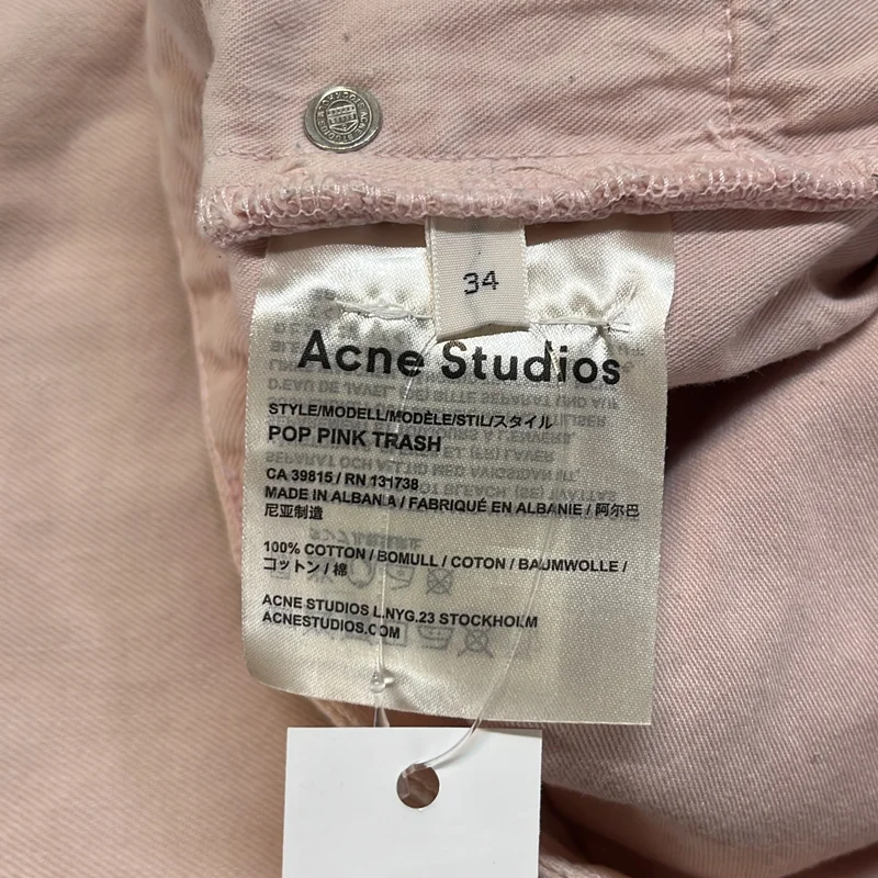 Acne Studios / アクネストゥディオズ | POP PINK TRASH ダメージ加工 デニムパンツ | 34 | レディース