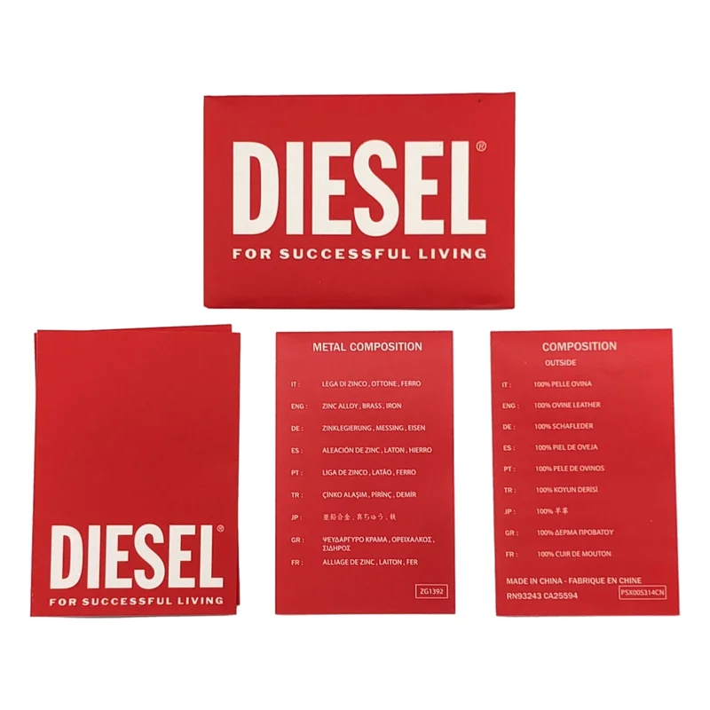 DIESEL / ディーゼル | レザー エンボス Dロゴ 長財布 |