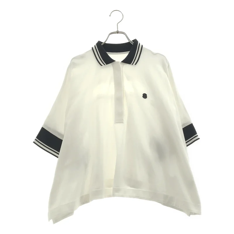 sacai / サカイ | Pique Polo Shirt ポロシャツ_半袖 22-05980 | 3 | レディース